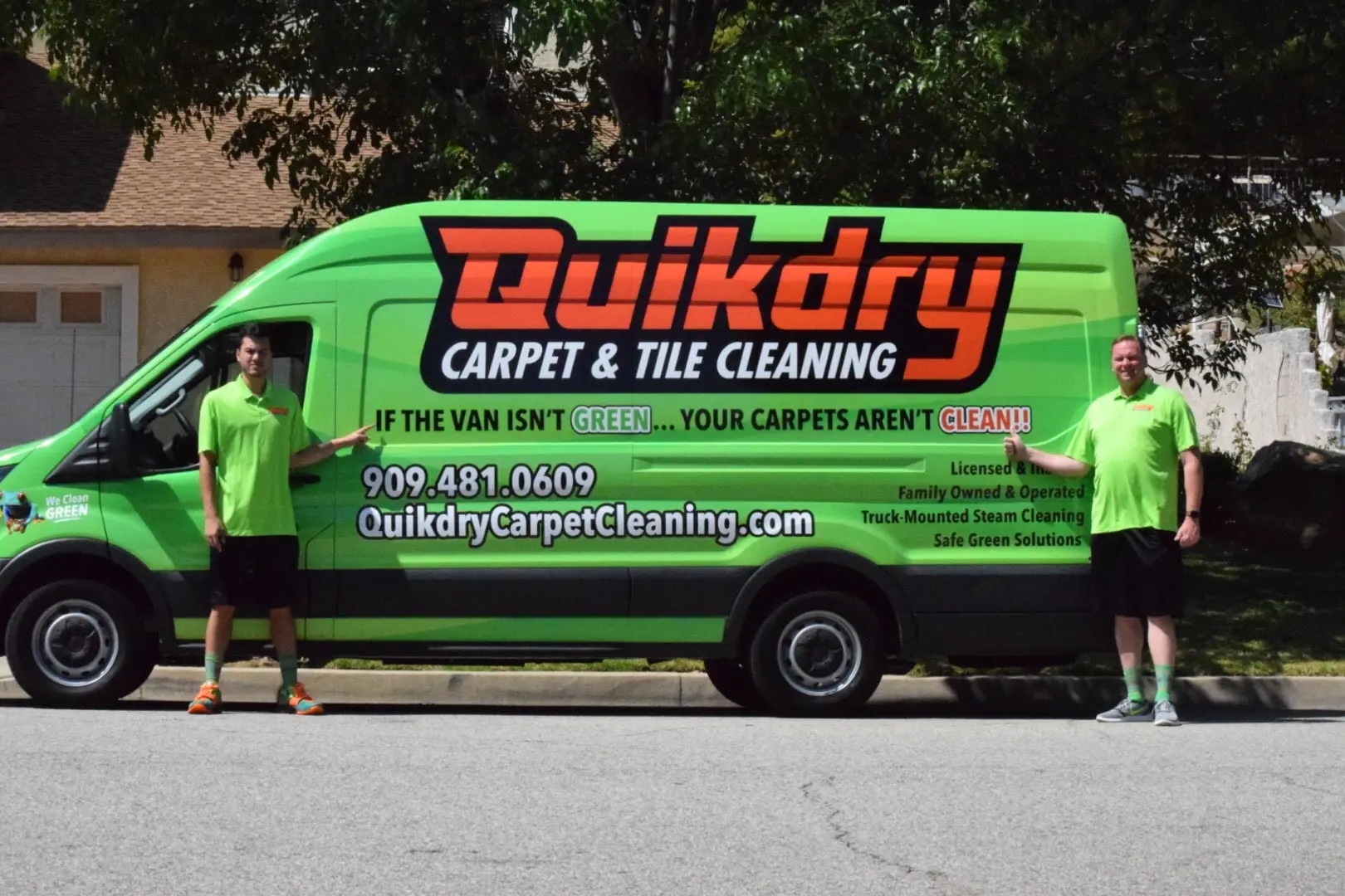 Quikdry branded service van