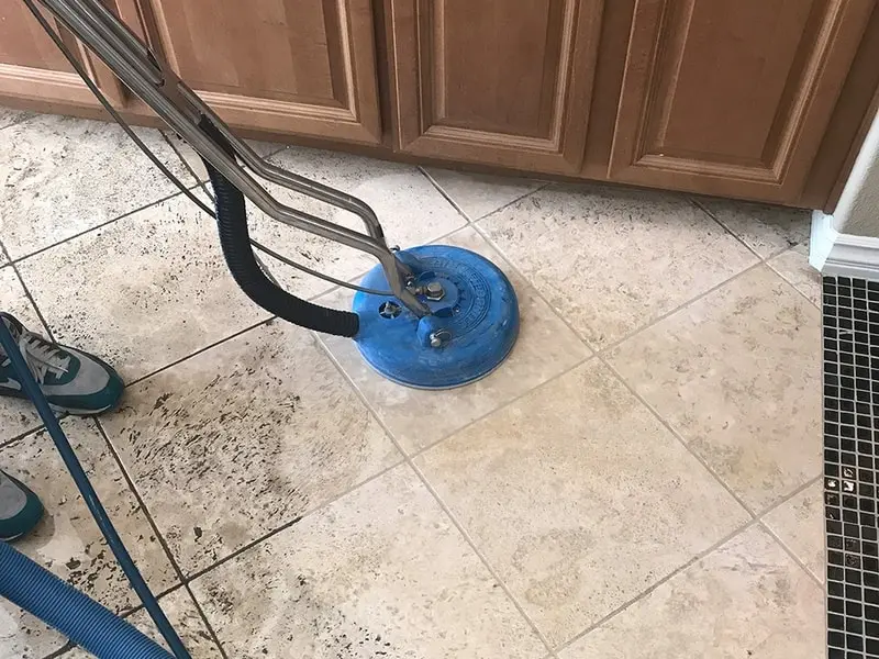 Tile and grout cleaning process